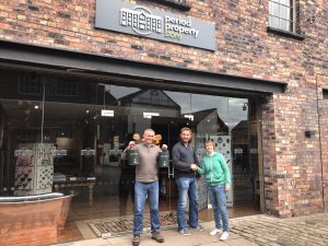 Vicky Stanaway, Matthew Dashper-Hughes and Mark Milner at Period Property Store in Longton.