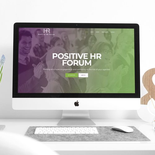 Positive HR Forum website homepage design