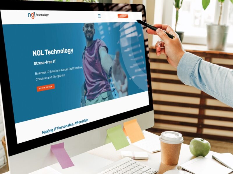 The website designed for Stoke-on-Trent IT experts NGL Technology.